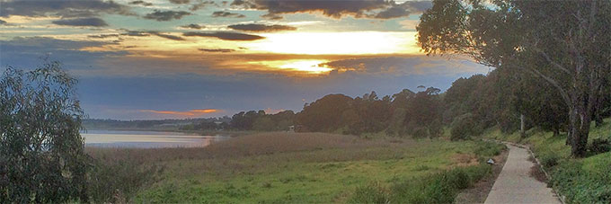 Walking path, Lake Colac